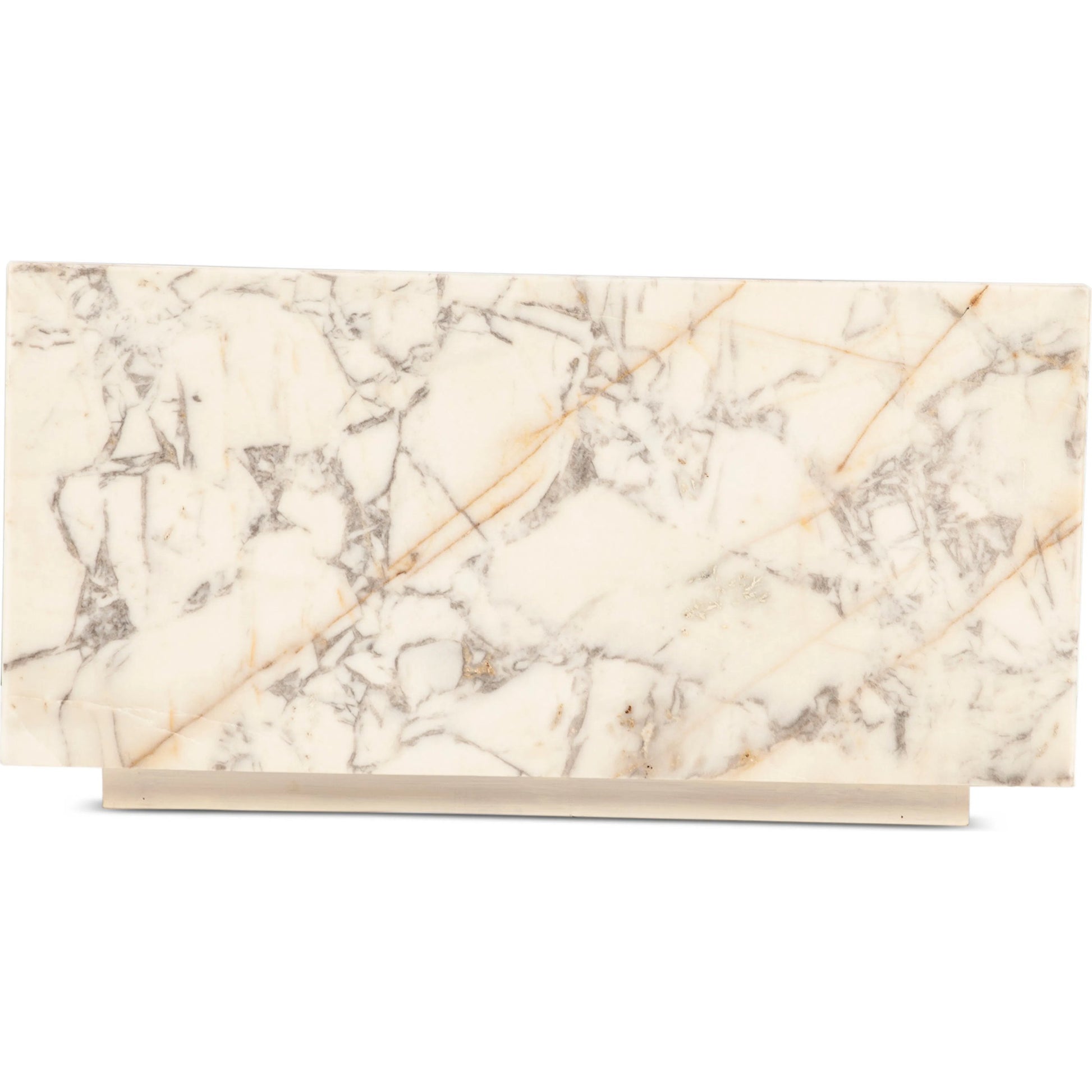 Giza 32" Drum Coffee Table by World Interiors in white and alabaster marble. Made from marble mdf reclaimed iron in a unique style.