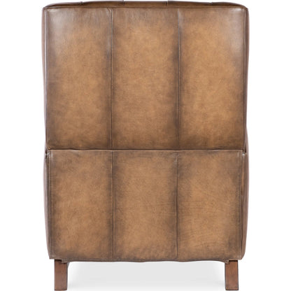Henderson Press Back Recliner by Hooker Furniture in dark brown. Made from unique in a traditional style.
