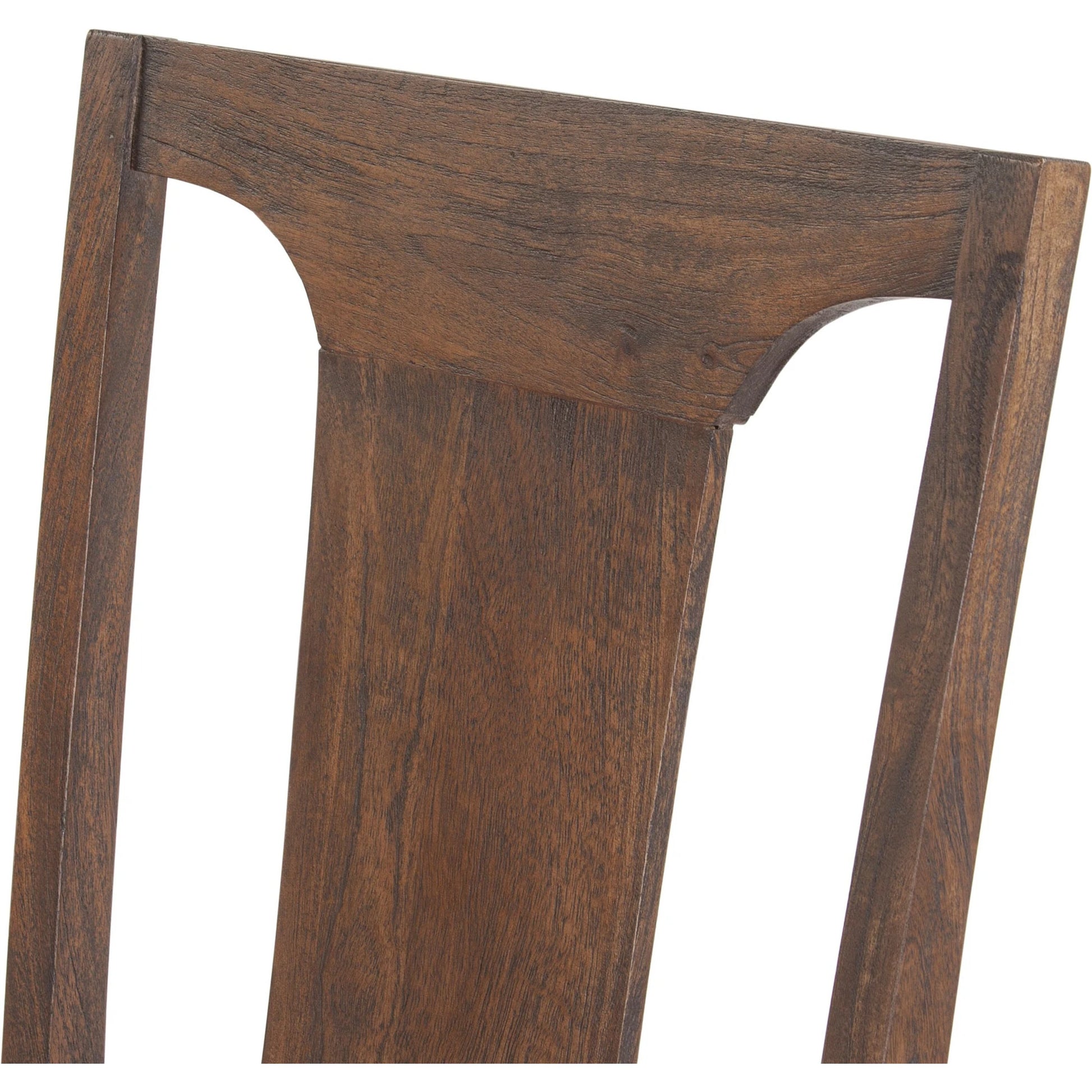 Toulon Upholstered Dining Chair by World Interiors in weathered mango. Made from mango wood in a modern style.