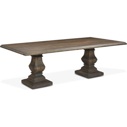 Toulon Weathered Mango Dining Table by World Interiors in weathered mango. Made from mango wood in a traditional style.