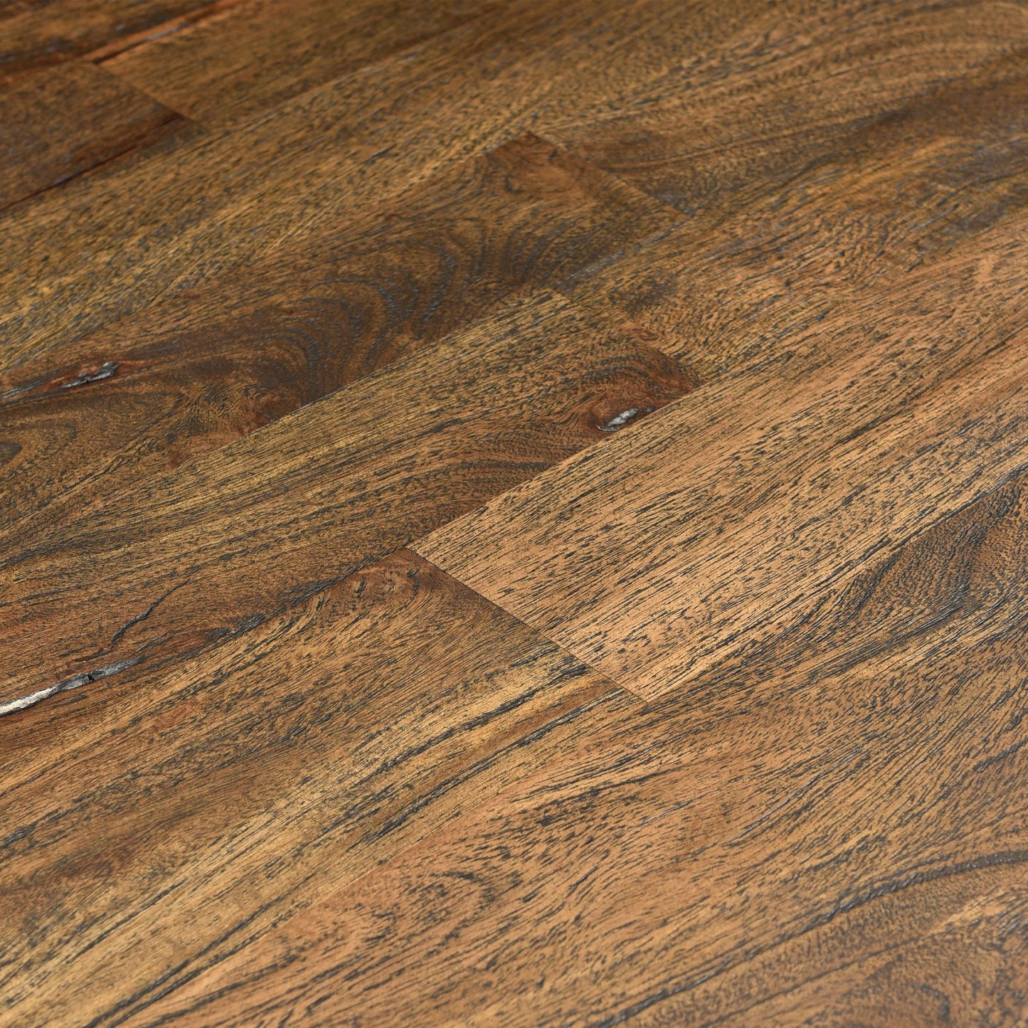 004 SI-2065606 | Closeup | Toulon Weathered Mango Dining Table by World Interiors in weathered mango. Made from mango wood in a traditional style.