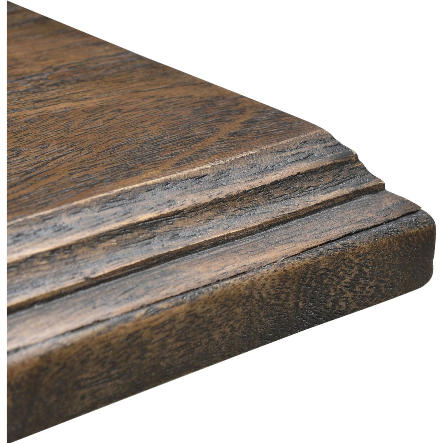 005 SI-2065606 | Closeup | Toulon Weathered Mango Dining Table by World Interiors in weathered mango. Made from mango wood in a traditional style.