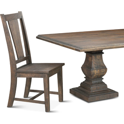 Toulon Weathered Mango Dining Table by World Interiors in weathered mango. Made from mango wood in a traditional style.