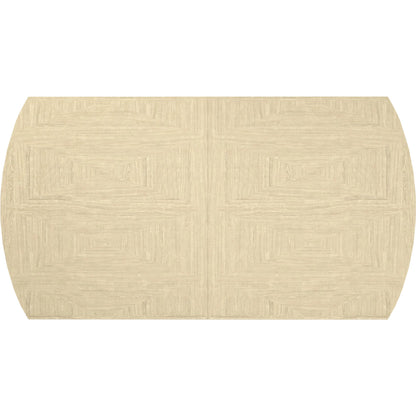 Eave Rectangular Dining Table by A.R.T. Furniture in sundrenched oak. Made from parawood solids, white oak veneer in a transitional style.