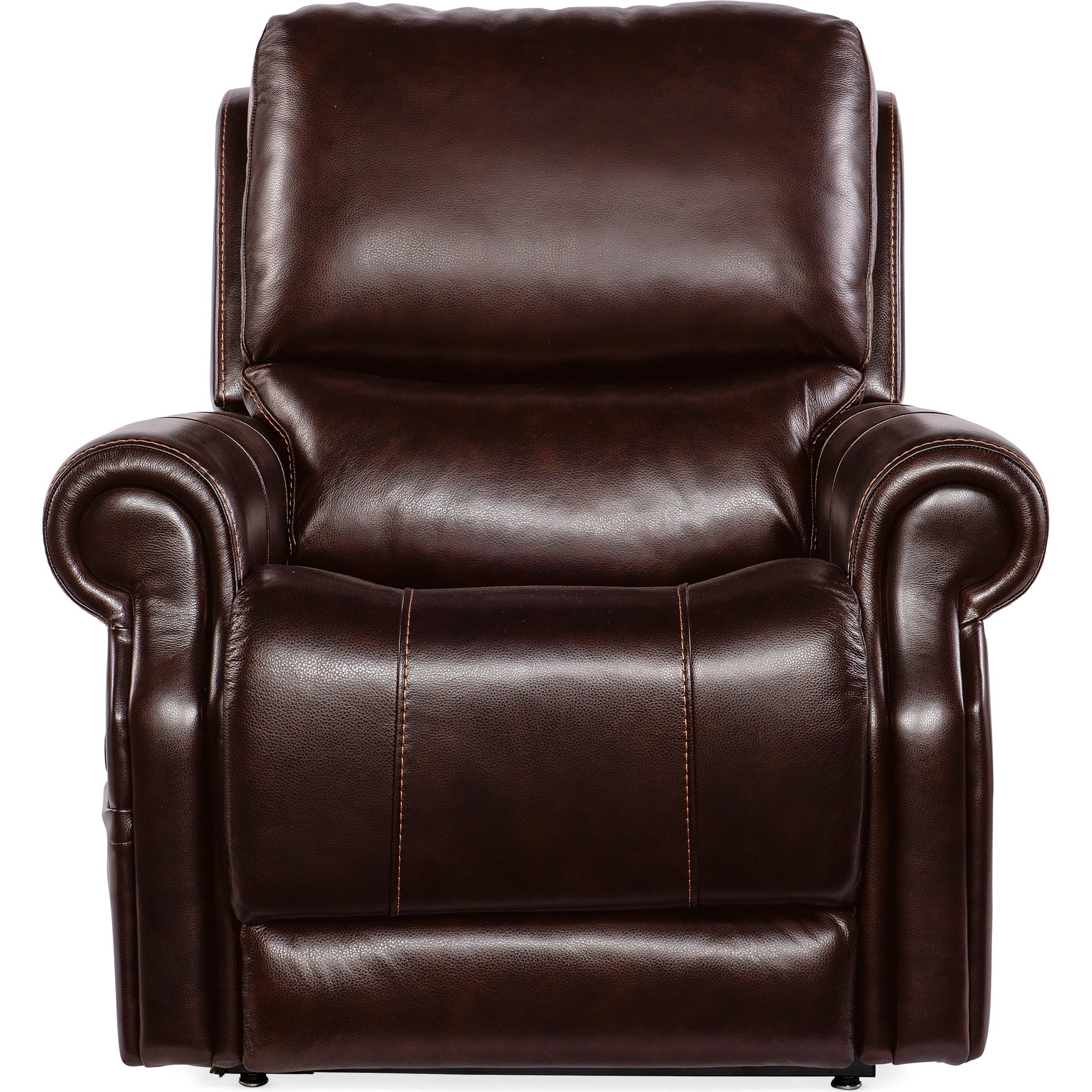 Eisley Power Recliner by Hooker Furniture in sorrento night seas. Made from leather in a traditional style.