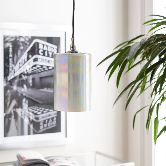 Fenwick Ceiling Light - 23630 by Surya in multi. Made from glass, metal, plastic in a modern style.