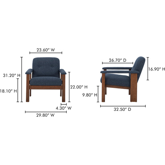 Parker Lounge Chair by Moe's Home Collection. Made from unique in a unique style.