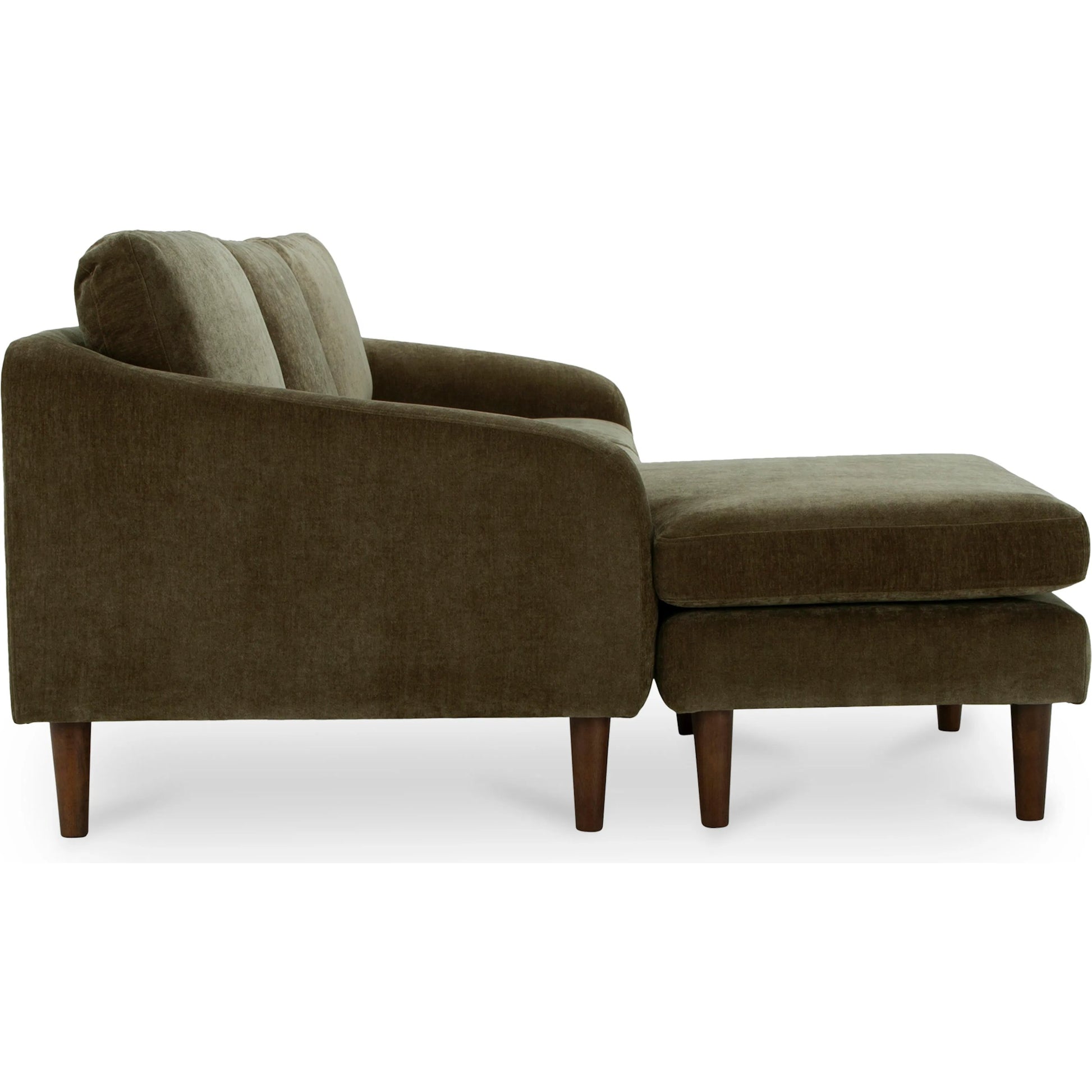 Quinn Sectional Cedar by Moe's Home Collection. Made from upholstery: recycled 100% polyester, frame: mdf, plywood, pine, foam, fiber seat, rubberwood legs in a eclectic & global style.