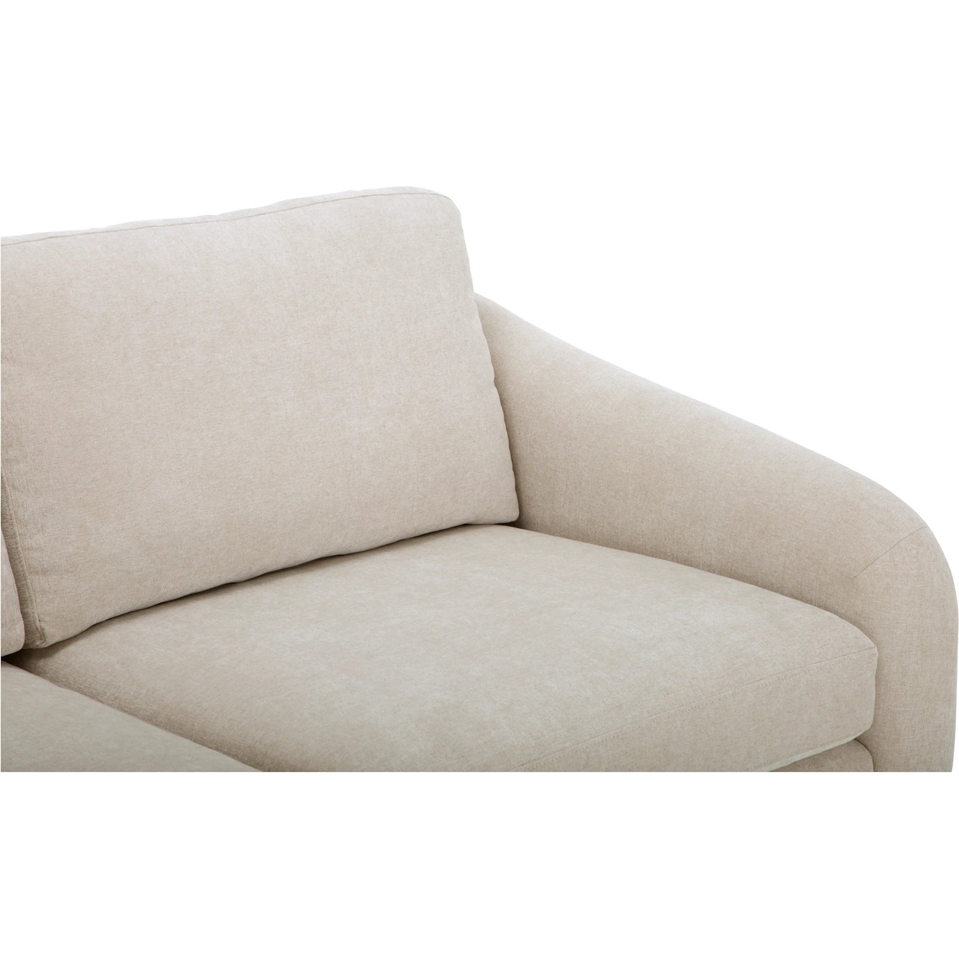 Quinn Sectional Cedar by Moe's Home Collection. Made from upholstery: recycled 100% polyester, frame: mdf, plywood, pine, foam, fiber seat, rubberwood legs in a eclectic & global style.