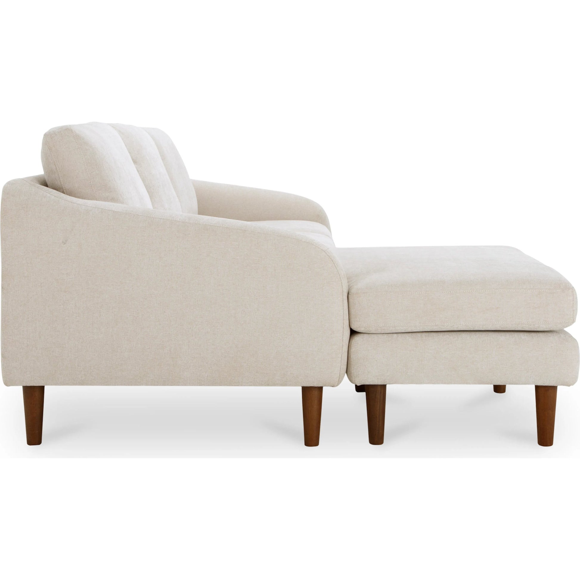 Quinn Sectional Cedar by Moe's Home Collection. Made from upholstery: recycled 100% polyester, frame: mdf, plywood, pine, foam, fiber seat, rubberwood legs in a eclectic & global style.