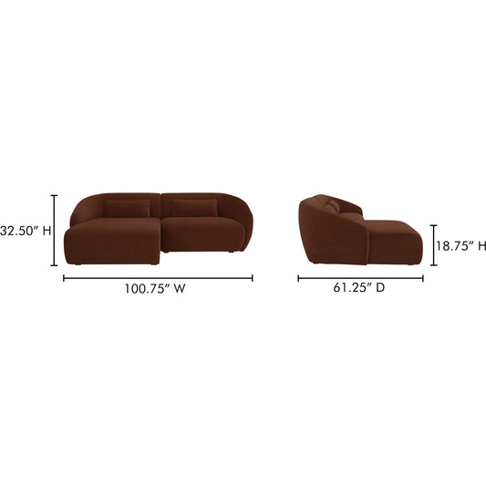 Amelia Nook Modular Sectional by Moe's Home Collection. Made from unique in a unique style.