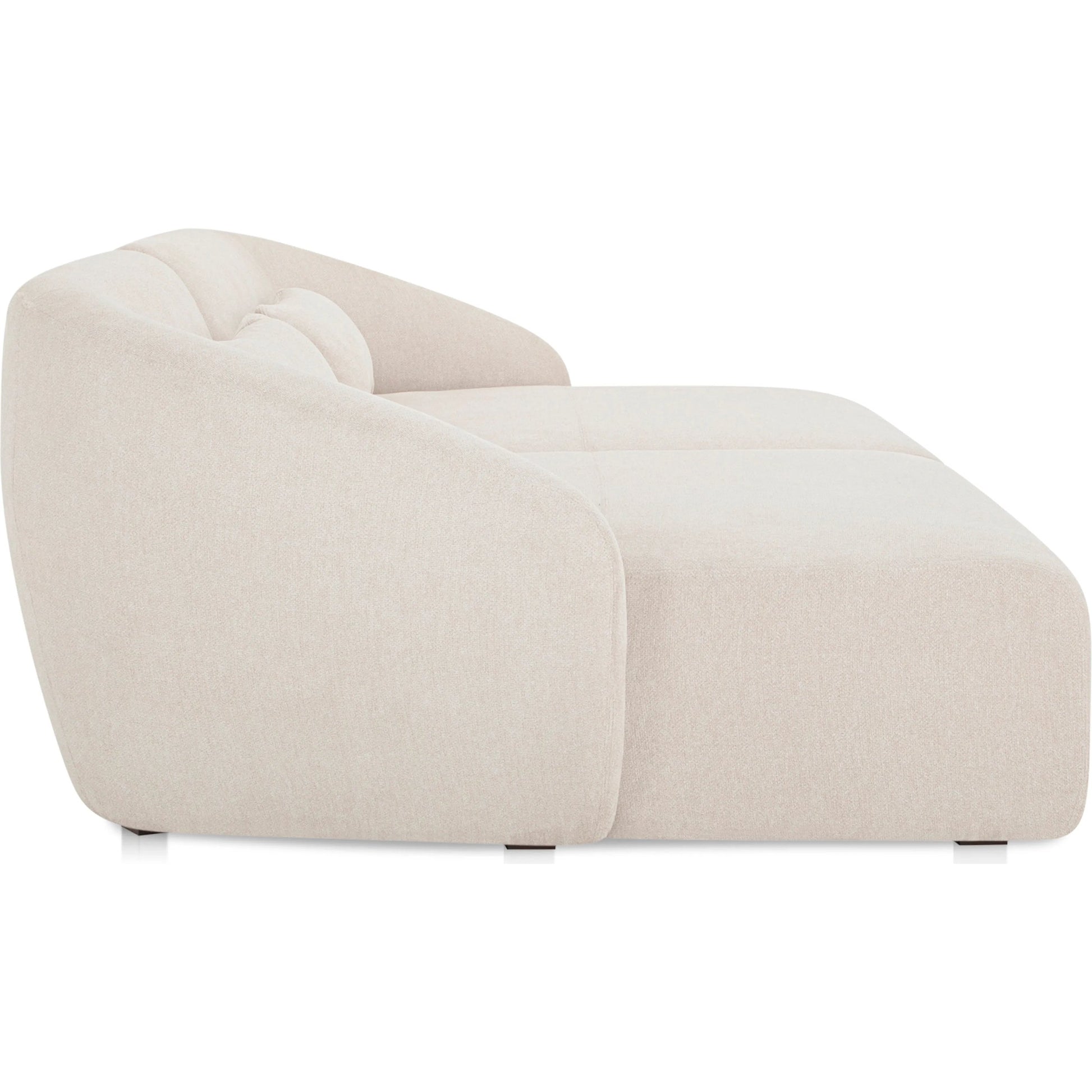 Amelia Double Chaise Modular Sectional by Moe's Home Collection in chestnut. Made from upholstery: 100% polyester, frame: mdf, plywood, pine, foam, fiber seat in a transitional style.