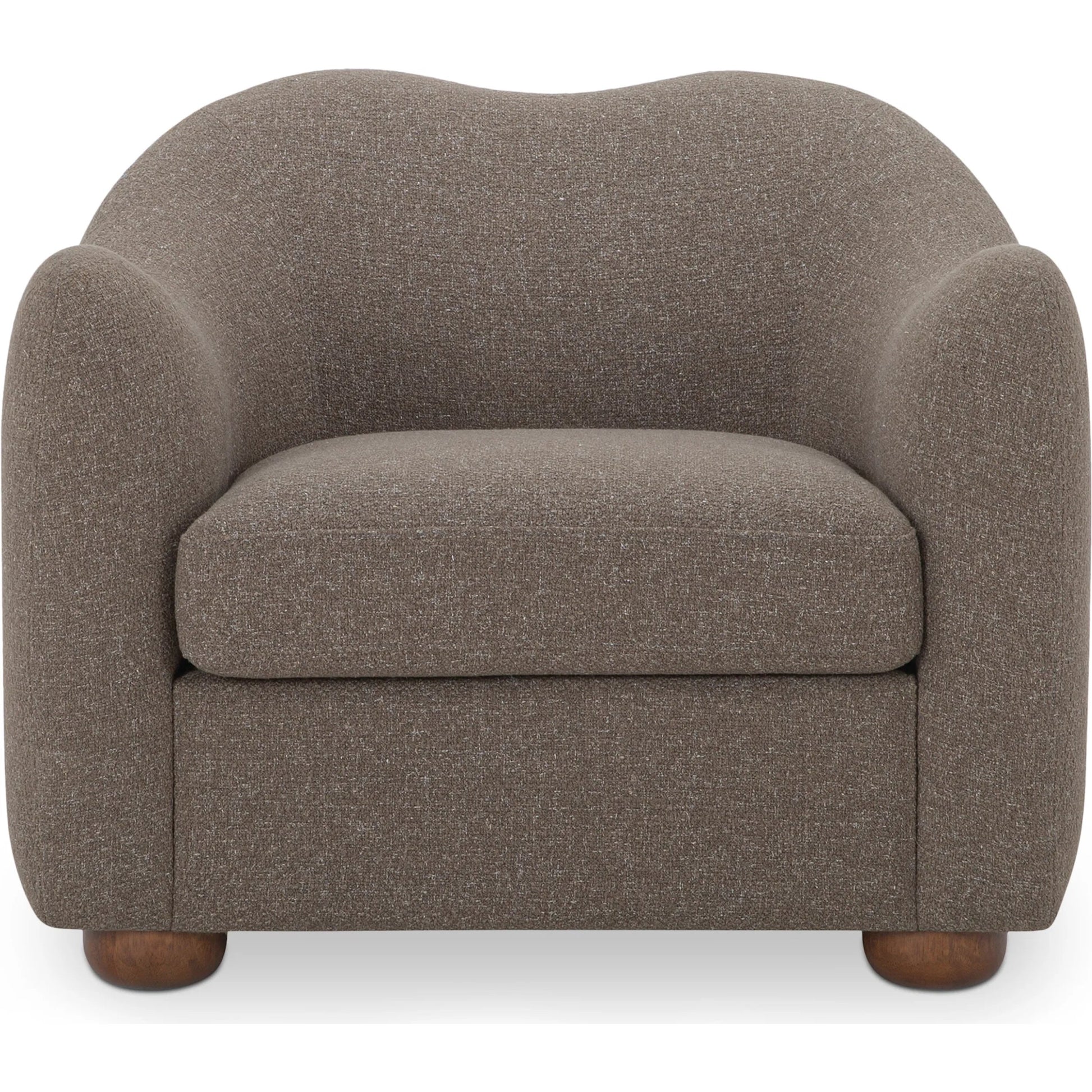 Bria Accent Chair by Moe's Home Collection. Made from upholstery: 100% polyester, solid rubber wood leg, solid beech, plywood frame, foam, fiber seat in a transitional style.