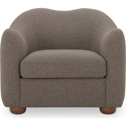 Bria Accent Chair by Moe's Home Collection. Made from upholstery: 100% polyester, solid rubber wood leg, solid beech, plywood frame, foam, fiber seat in a transitional style.