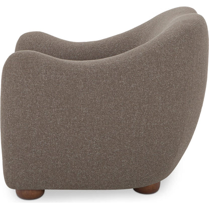 Bria Accent Chair by Moe's Home Collection. Made from upholstery: 100% polyester, solid rubber wood leg, solid beech, plywood frame, foam, fiber seat in a transitional style.