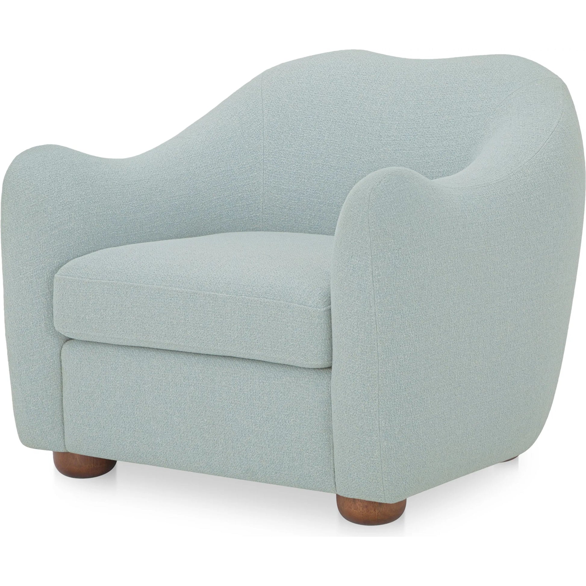 Bria Accent Chair by Moe's Home Collection. Made from upholstery: 100% polyester, solid rubber wood leg, solid beech, plywood frame, foam, fiber seat in a transitional style.