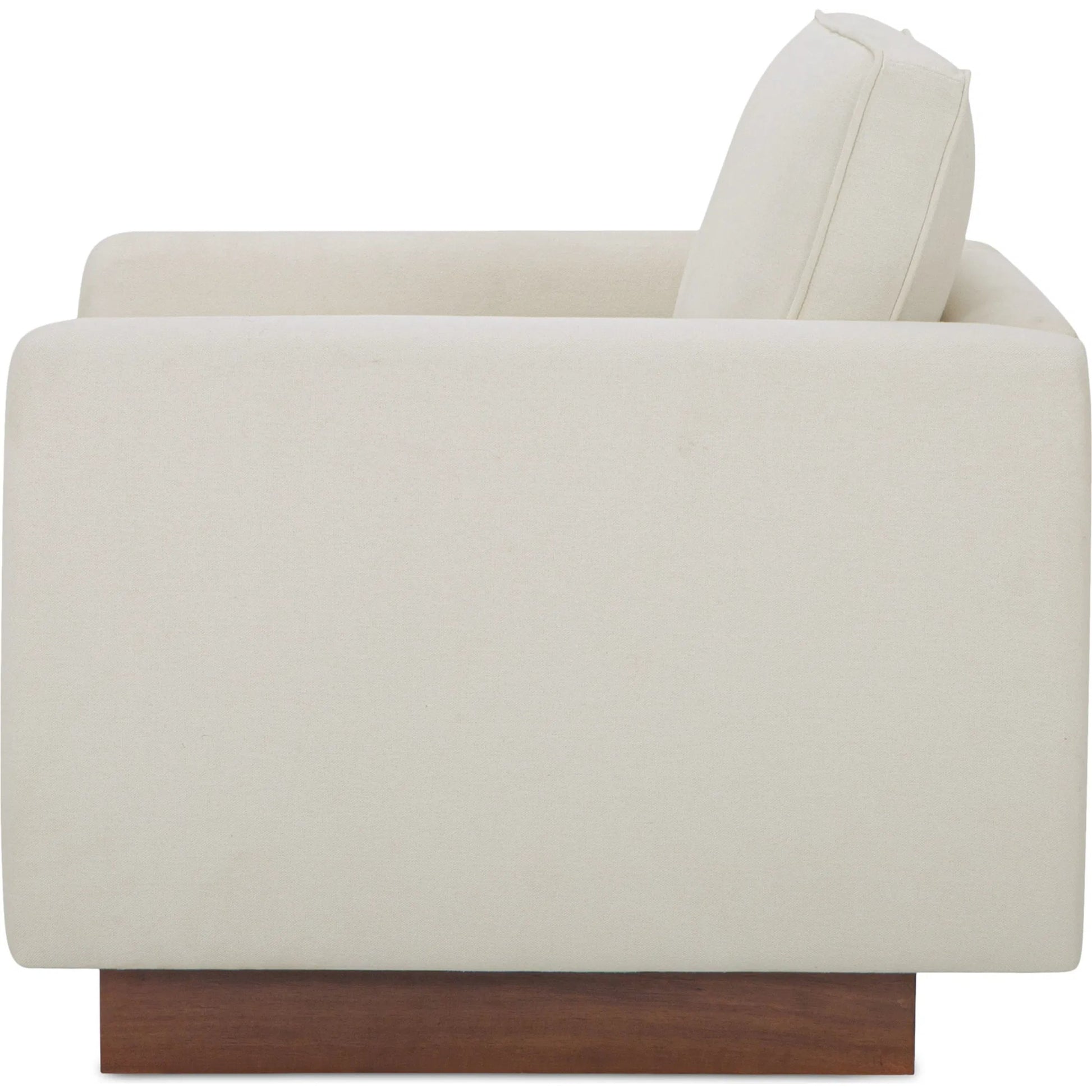 Vernon Accent Chair by Moe's Home Collection. Made from upholstery: 100% polyester, walnut tone veneer base, solid beech, plywood frame, foam, fiber seat in a unique style.