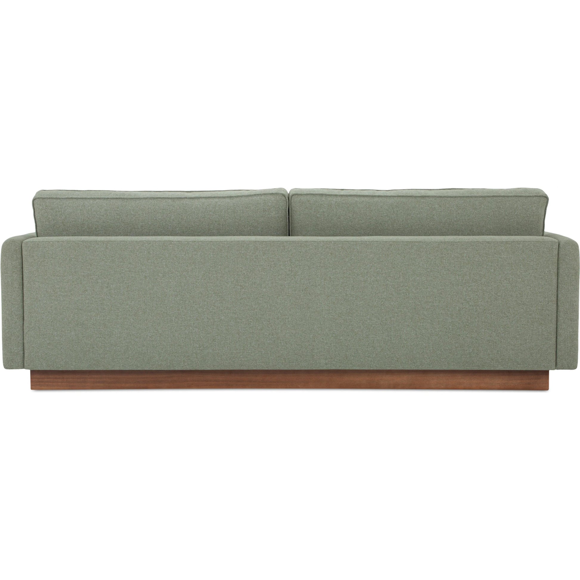 Vernon Sofa by Moe's Home Collection. Made from upholstery: 100% polyester, walnut tone veneer base, solid beech, plywood frame, foam, fiber seat in a unique style.