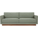 Vernon Sofa by Moe's Home Collection. Made from upholstery: 100% polyester, walnut tone veneer base, solid beech, plywood frame, foam, fiber seat in a unique style.
