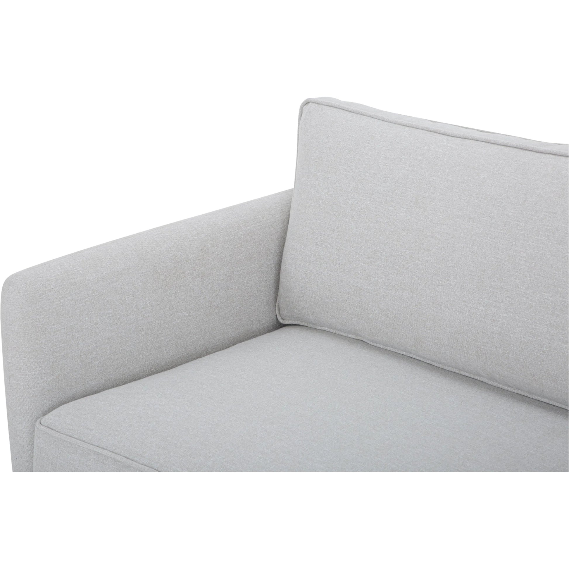 Vernon Sofa by Moe's Home Collection. Made from upholstery: 100% polyester, walnut tone veneer base, solid beech, plywood frame, foam, fiber seat in a unique style.