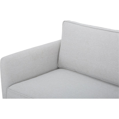 Vernon Sofa by Moe's Home Collection. Made from upholstery: 100% polyester, walnut tone veneer base, solid beech, plywood frame, foam, fiber seat in a unique style.