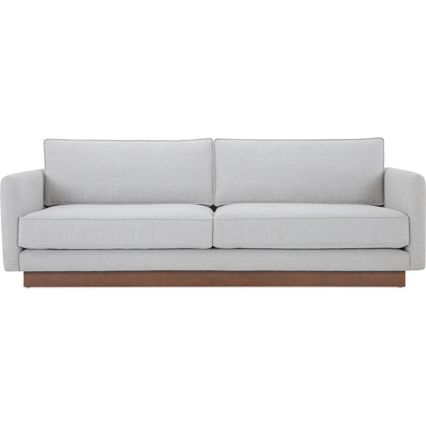 002 SI-2368416 | Primary Silo | Vernon Sofa by Moe's Home Collection. Made from upholstery: 100% polyester, walnut tone veneer base, solid beech, plywood frame, foam, fiber seat in a unique style.