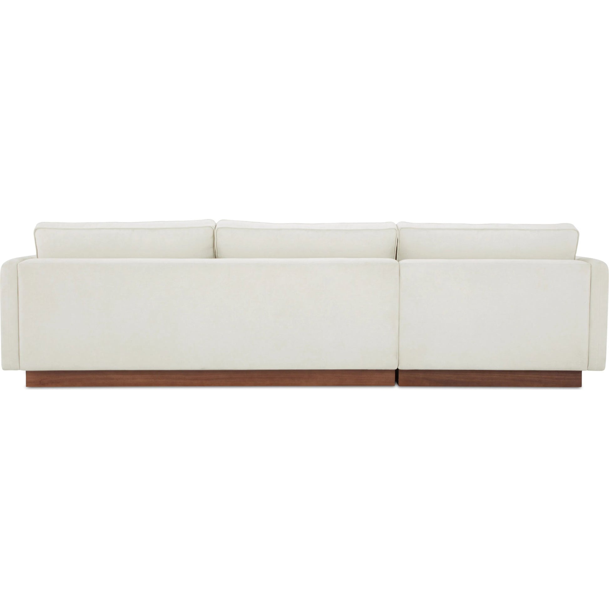 Vernon Sectional by Moe's Home Collection. Made from upholstery: 100% polyester, walnut tone veneer base, solid beech, plywood frame, foam, fiber seat in a unique style.