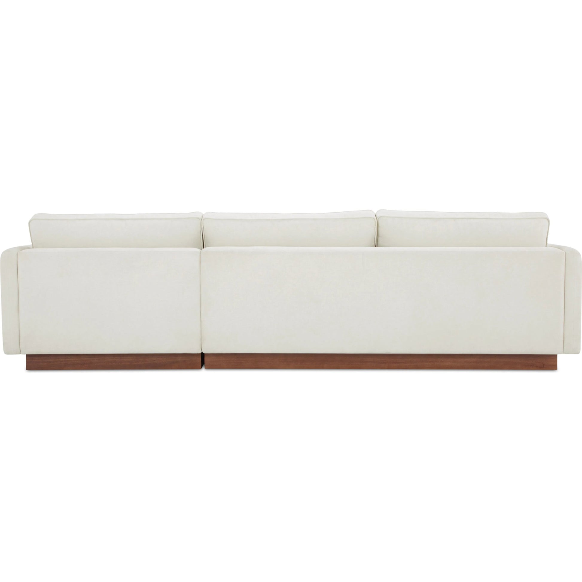 Vernon Sectional by Moe's Home Collection. Made from upholstery: 100% polyester, walnut tone veneer base, solid beech, plywood frame, foam, fiber seat in a unique style.