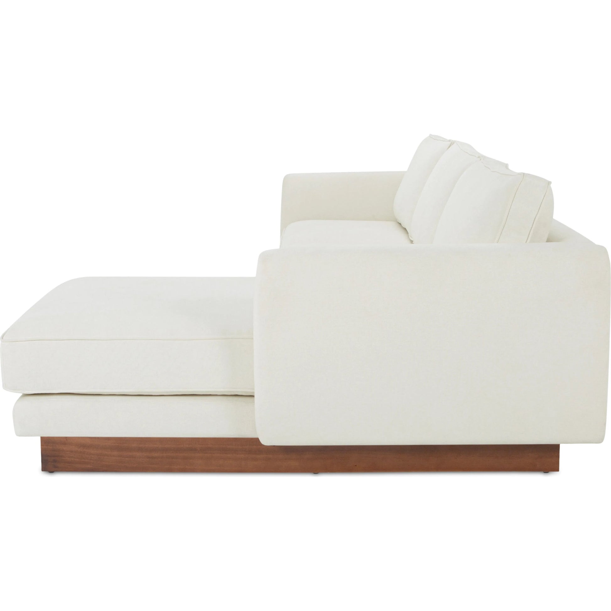 Vernon Sectional by Moe's Home Collection. Made from upholstery: 100% polyester, walnut tone veneer base, solid beech, plywood frame, foam, fiber seat in a unique style.