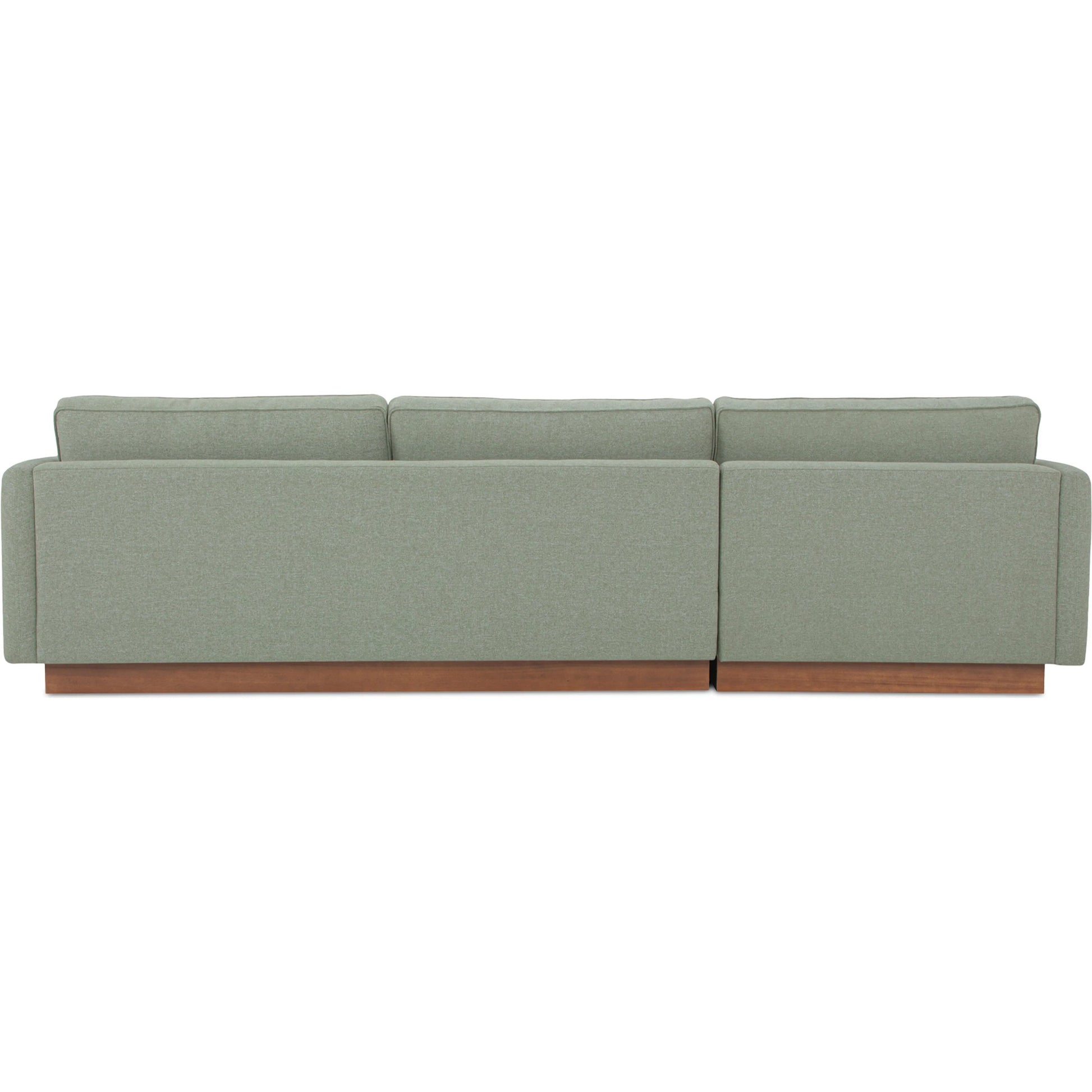 Vernon Sectional by Moe's Home Collection. Made from upholstery: 100% polyester, walnut tone veneer base, solid beech, plywood frame, foam, fiber seat in a unique style.