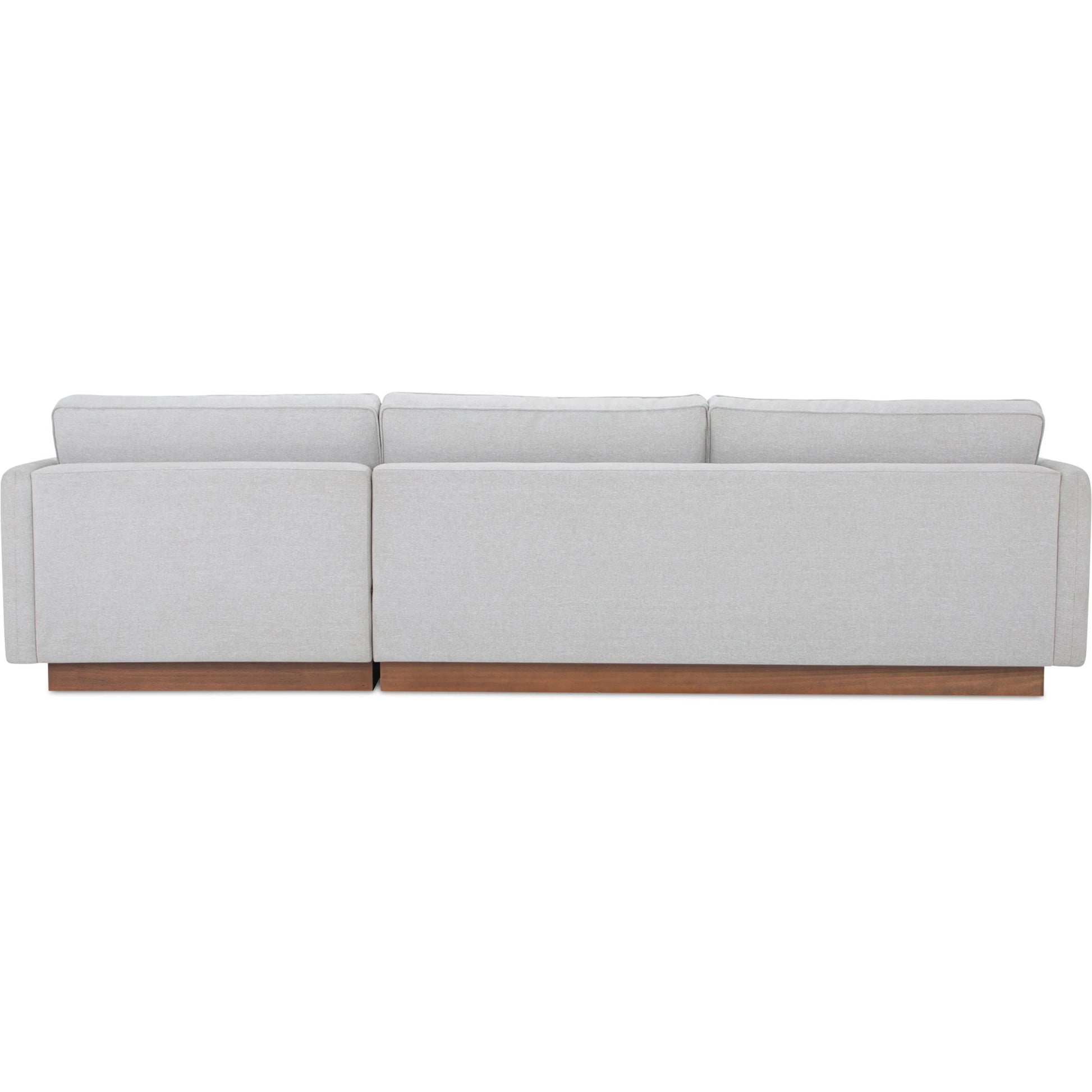 Vernon Sectional by Moe's Home Collection. Made from upholstery: 100% polyester, walnut tone veneer base, solid beech, plywood frame, foam, fiber seat in a unique style.