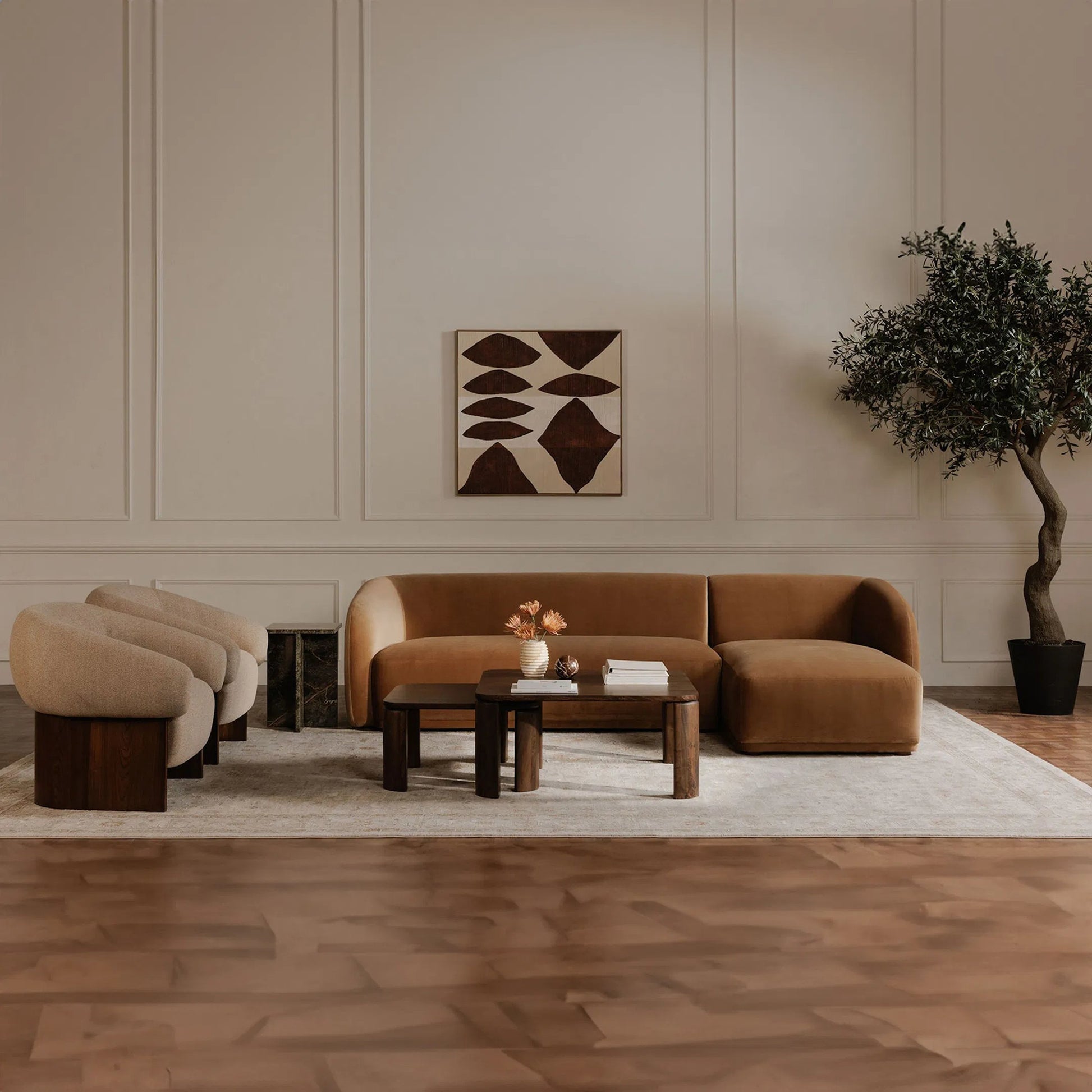 Faye Sectional by Moe's Home Collection. Made from unique in a transitional style.