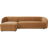 Tan Faux Mohair / Left