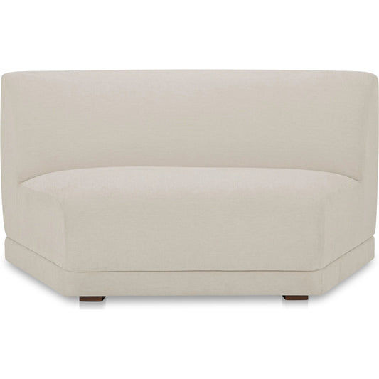 Fraser Wedge Slipper Chair by Moe's Home Collection. Made from upholstery: 100% polyester, solid beech, plywood frame, foam, fiber seat in a unique style.