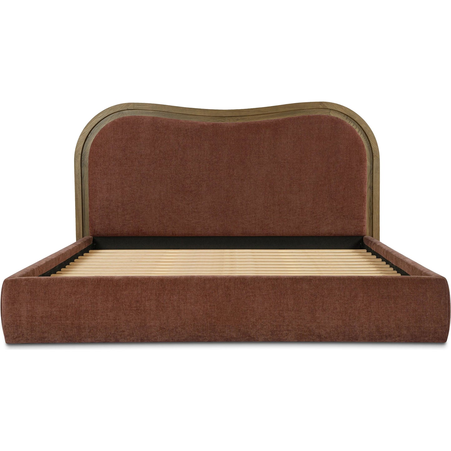009 SI-2367931 | Additional Silo | Camilla Bed by Moe's Home Collection in chestnut. Made from upholstery: 100% polyester, frame: ash, foam in a traditional style.