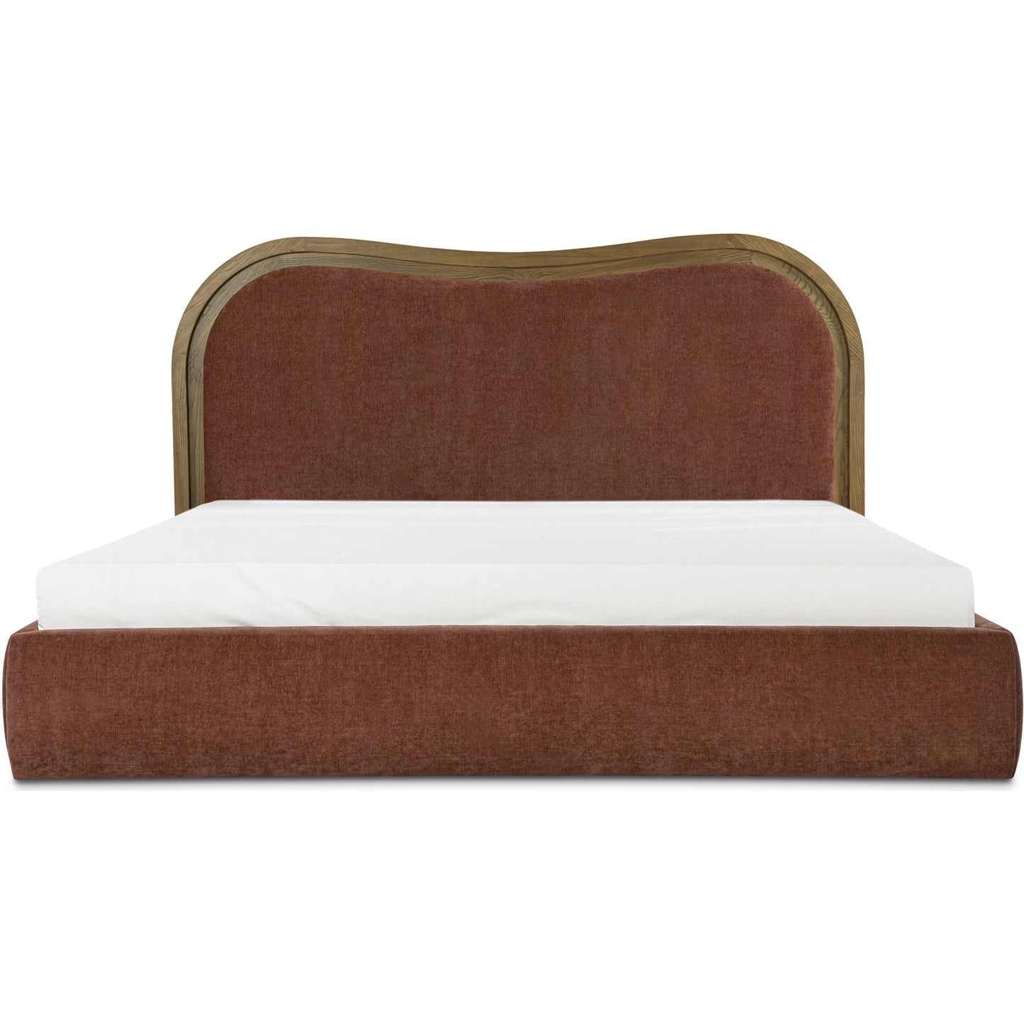 007 SI-2367931 | Additional Silo | Camilla Bed by Moe's Home Collection in chestnut. Made from upholstery: 100% polyester, frame: ash, foam in a traditional style.