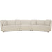 Fraser 3 Piece Modular Sectional with Slipper by Moe's Home Collection. Made from upholstery: 100% polyester, solid beech, plywood frame, foam, fiber seat in a transitional style.