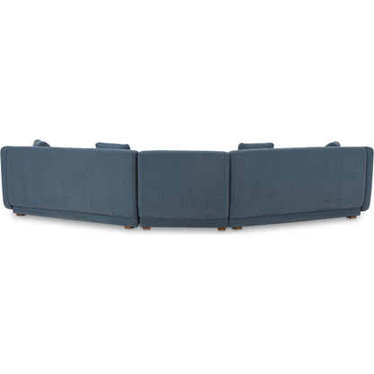 Fraser 3 Piece Modular Sectional with Slipper by Moe's Home Collection. Made from upholstery: 100% polyester, solid beech, plywood frame, foam, fiber seat in a transitional style.