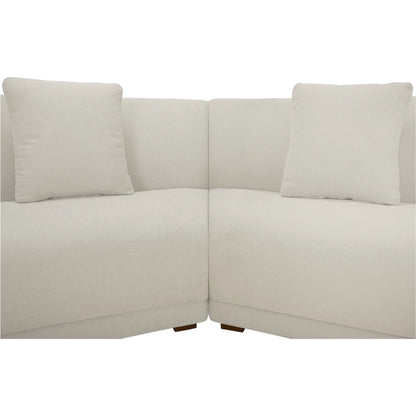 Fraser 3 Piece Modular Sectional with Wedge Slipper by Moe's Home Collection. Made from upholstery: 100% polyester, solid beech, plywood frame, foam, fiber seat in a transitional style.