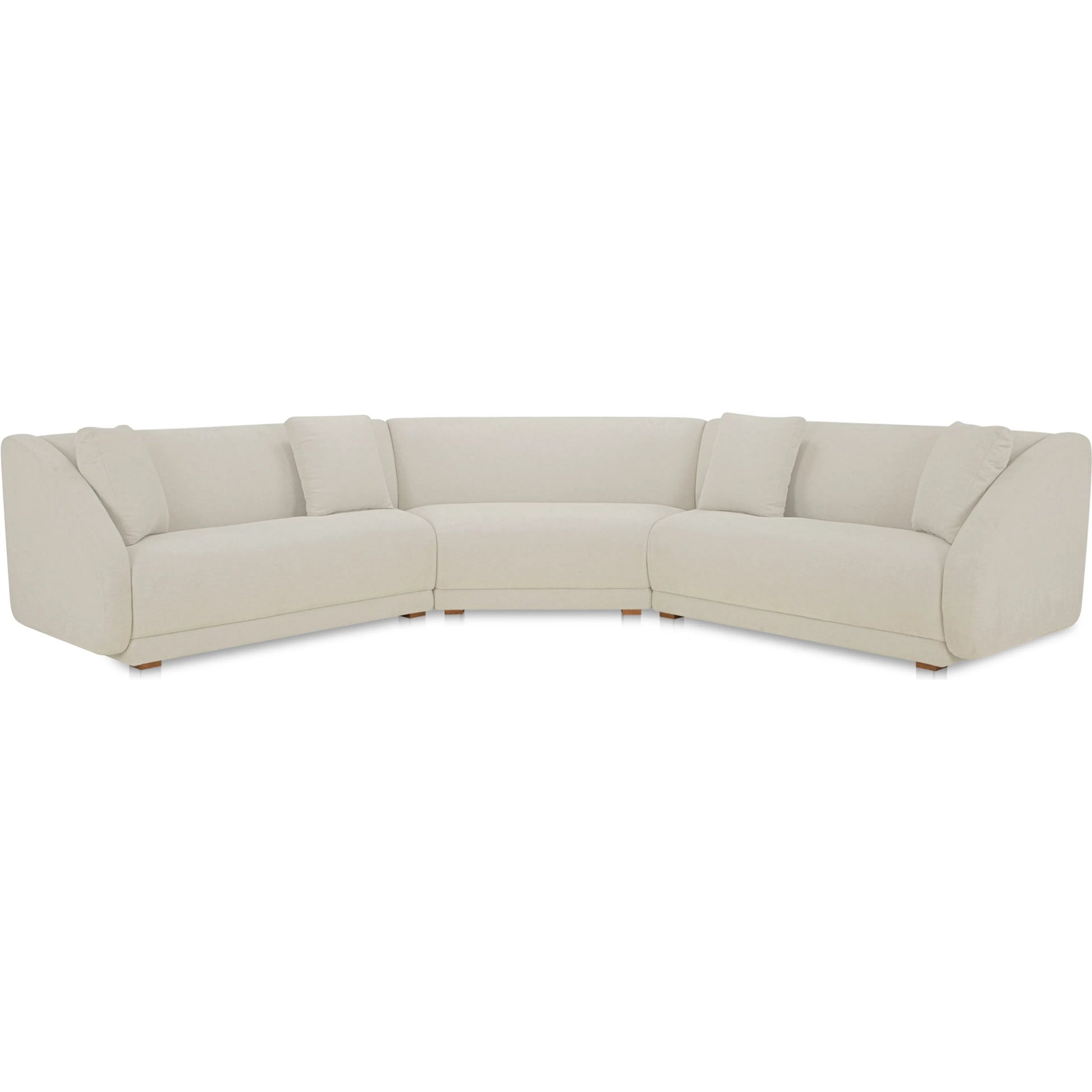 Fraser 3 Piece Modular Sectional with Wedge Slipper by Moe's Home Collection. Made from upholstery: 100% polyester, solid beech, plywood frame, foam, fiber seat in a transitional style.