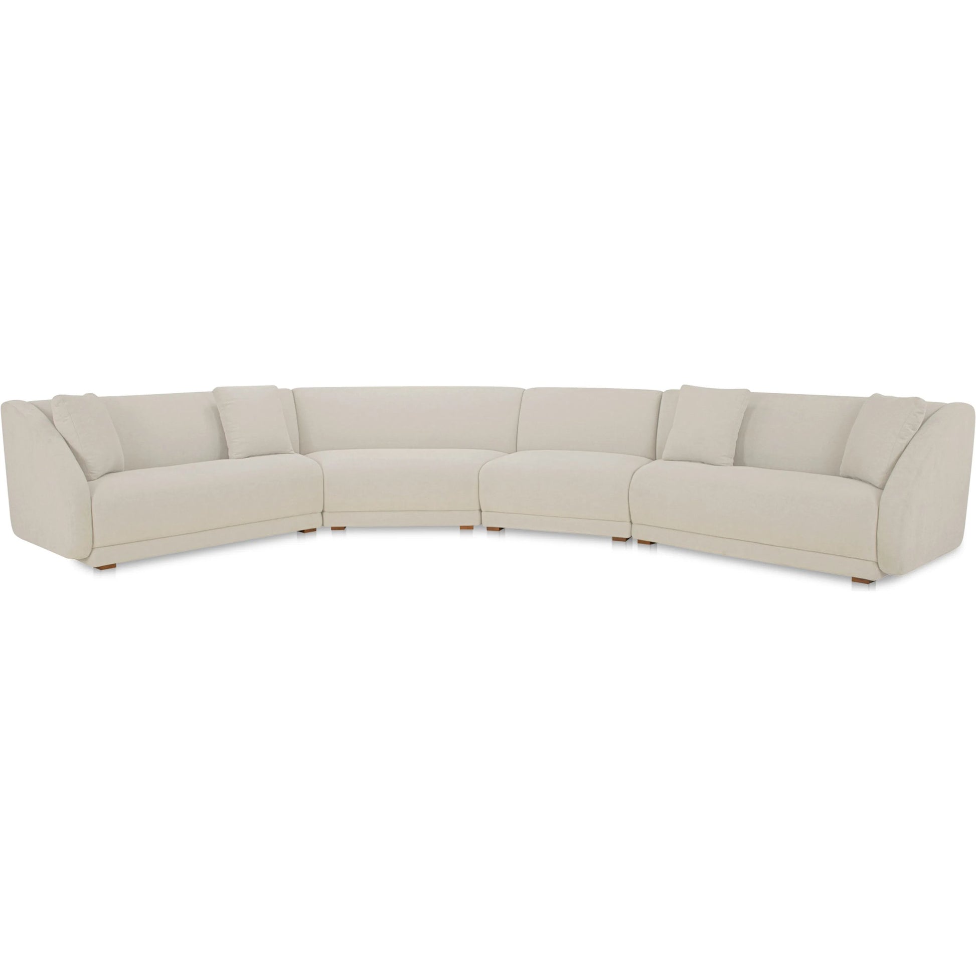 Fraser 4 Piece Modular Sectional by Moe's Home Collection. Made from upholstery: 100% polyester, solid beech, plywood frame, foam, fiber seat in a transitional style.