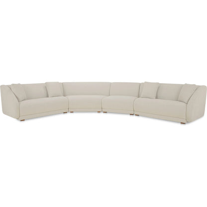 Fraser 4 Piece Modular Sectional by Moe's Home Collection. Made from upholstery: 100% polyester, solid beech, plywood frame, foam, fiber seat in a transitional style.