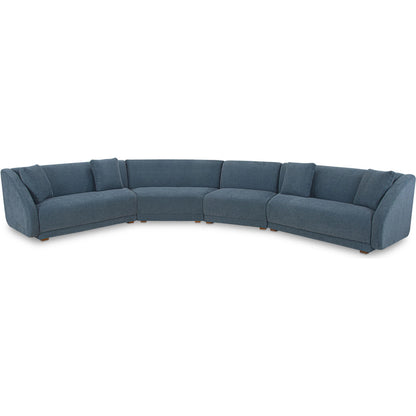 Fraser 4 Piece Modular Sectional by Moe's Home Collection. Made from upholstery: 100% polyester, solid beech, plywood frame, foam, fiber seat in a transitional style.