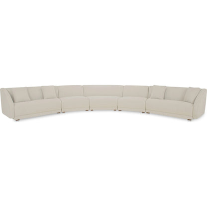 Fraser 5 Piece Modular Sectional by Moe's Home Collection. Made from upholstery: 100% polyester, solid beech, plywood frame, foam, fiber seat in a transitional style.