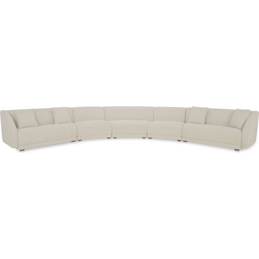 Fraser 5 Piece Modular Sectional by Moe's Home Collection. Made from upholstery: 100% polyester, solid beech, plywood frame, foam, fiber seat in a unique style.