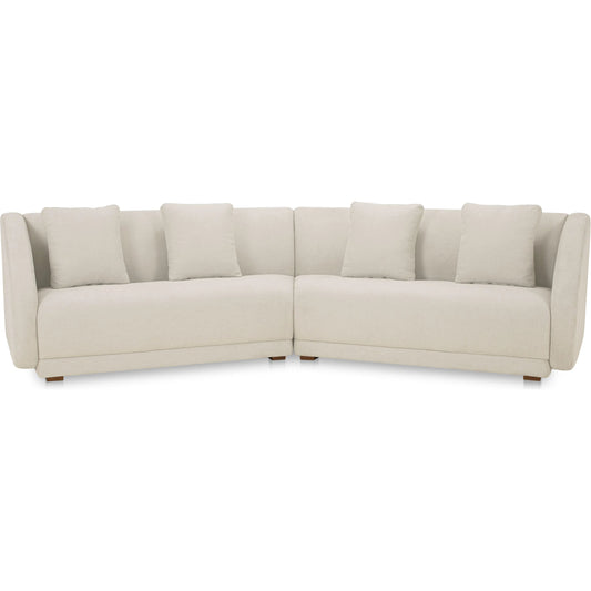 Fraser 2 Piece Modular Sofa by Moe's Home Collection. Made from upholstery: 100% polyester, solid beech, plywood frame, foam, fiber seat in a unique style.