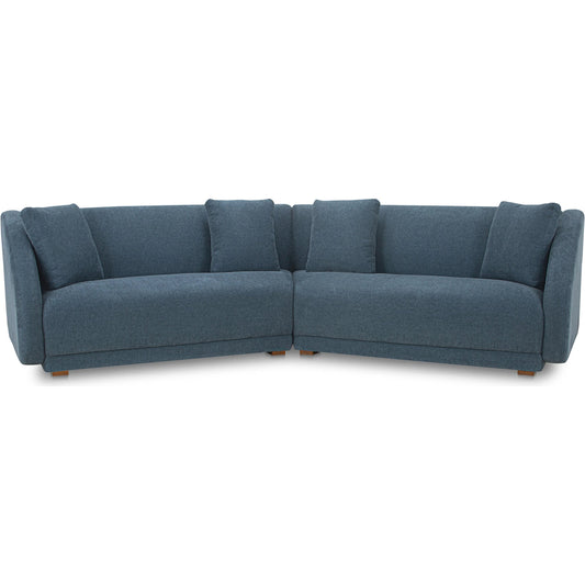 Fraser 2 Piece Modular Sofa by Moe's Home Collection. Made from upholstery: 100% polyester, solid beech, plywood frame, foam, fiber seat in a unique style.