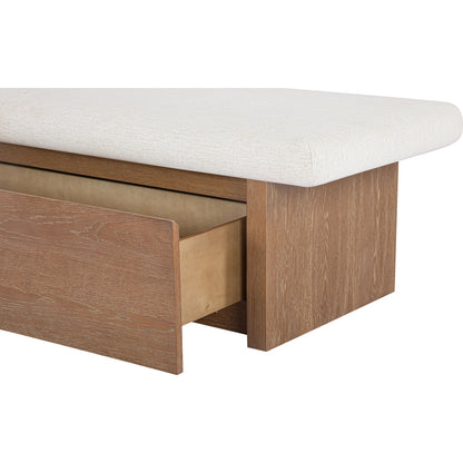 Gemma Storage Bench by Moe's Home Collection. Made from unique in a transitional style.