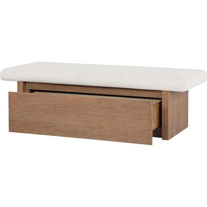 Gemma Storage Bench by Moe's Home Collection. Made from unique in a transitional style.