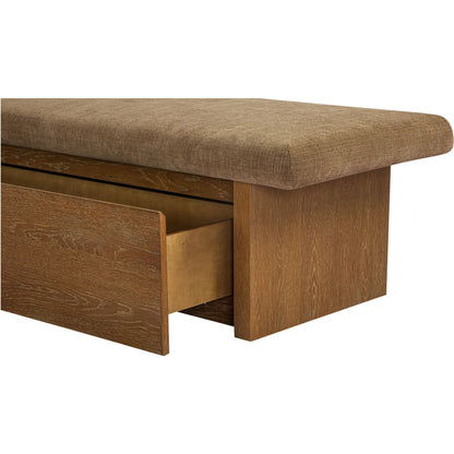 Gemma Storage Bench by Moe's Home Collection. Made from unique in a transitional style.